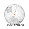 Outline Map of the Area around 58° 59' 1" S, 168° 22' 30" E, rectangular outline