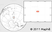 Blank Location Map of the area around 58° 59' 1" S, 176° 1' 30" E