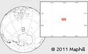 Blank Location Map of the area around 58° 59' 1" S, 35° 46' 29" E