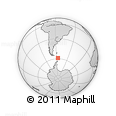 Outline Map of the Area around 58° 59' 1" S, 56° 1' 29" W, rectangular outline