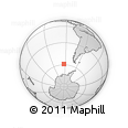 Outline Map of the Area around 58° 59' 1" S, 93° 25' 30" W, rectangular outline