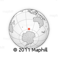 Outline Map of the Area around 58° 59' 1" S, 99° 31' 30" E, rectangular outline
