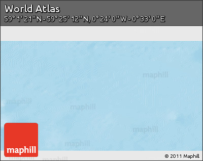 Physical 3D Map of the Area around 59° 13' 17" N, 0° 4' 30" E