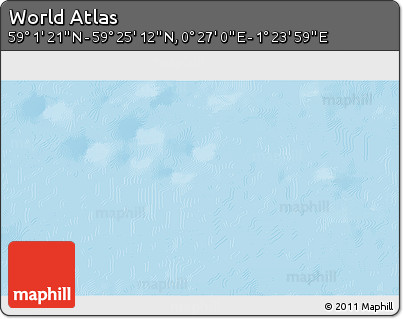 Physical 3D Map of the Area around 59° 13' 17" N, 0° 55' 29" E