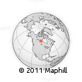 Outline Map of the Area around 59° 13' 17" N, 100° 13' 29" W, rectangular outline