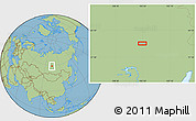 Savanna Style Location Map of the area around 59° 13' 17" N, 103° 46' 30" E