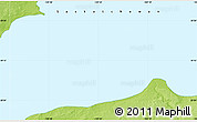 Physical Map of the area around 59° 13' 17" N, 109° 34' 29" W