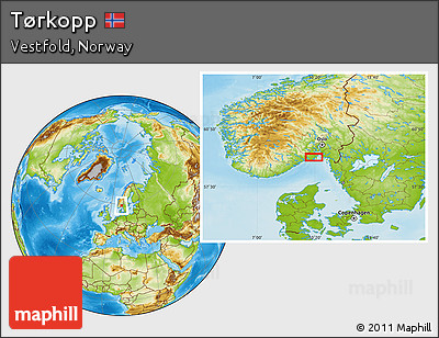 Physical Location Map of Tørkopp