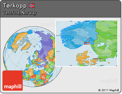 Political Location Map of Tørkopp