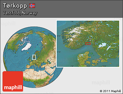 Satellite Location Map of Tørkopp