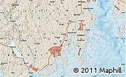 Shaded Relief Map of Larvik