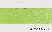 Physical Panoramic Map of the area around 59° 13' 17" N, 111° 16' 30" W