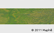 Satellite Panoramic Map of the area around 59° 13' 17" N, 111° 16' 30" W
