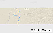 Shaded Relief Panoramic Map of the area around 59° 13' 17" N, 111° 16' 30" W