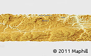 Physical Panoramic Map of the area around 59° 13' 17" N, 114° 49' 29" E