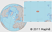 Gray Location Map of the area around 59° 13' 17" N, 11° 49' 29" W
