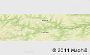 Physical Panoramic Map of the area around 59° 13' 17" N, 124° 10' 30" E