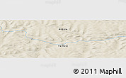 Shaded Relief Panoramic Map of the area around 59° 13' 17" N, 124° 10' 30" E