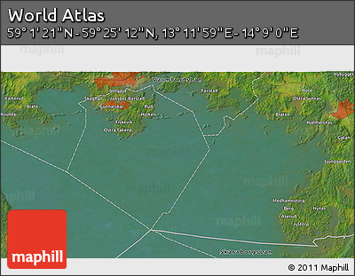 Satellite 3D Map of the Area around 59° 13' 17" N, 13° 40' 30" E
