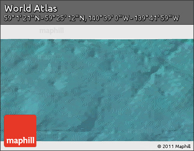 Satellite 3D Map of the Area around 59° 13' 17" N, 140° 10' 30" W