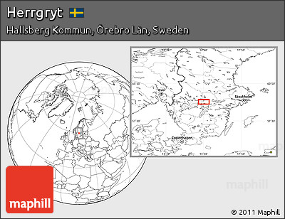 Blank Location Map of Herrgryt