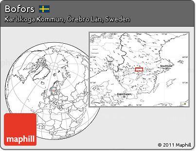 Blank Location Map of Bofors