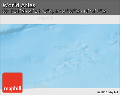 Physical 3D Map of the Area around 59° 13' 17" N, 14° 22' 30" W