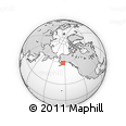 Outline Map of the Area around 59° 13' 17" N, 153° 46' 30" W, rectangular outline