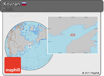 Gray Location Map of Kovran