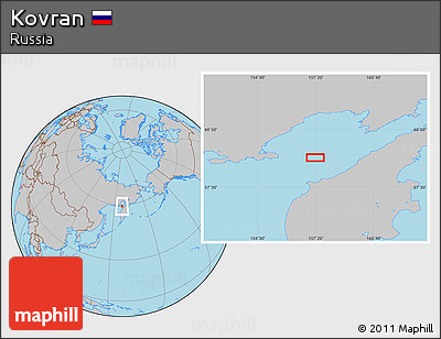 Gray Location Map of Kovran