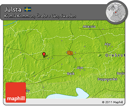 Physical 3D Map of Julsta