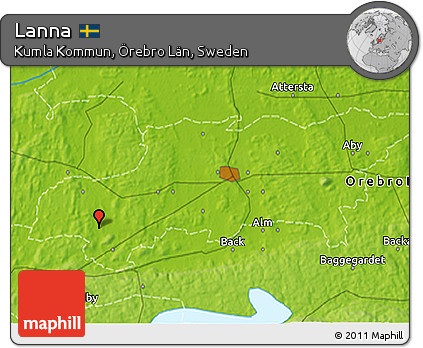Physical 3D Map of Lanna