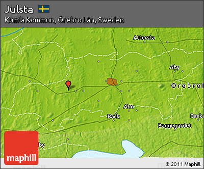 Physical 3D Map of Julsta