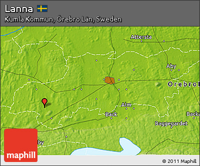 Physical 3D Map of Lanna