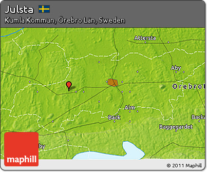 Physical 3D Map of Julsta