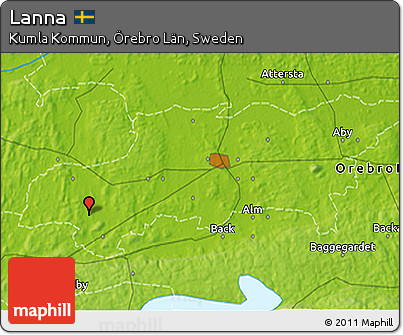 Physical 3D Map of Lanna