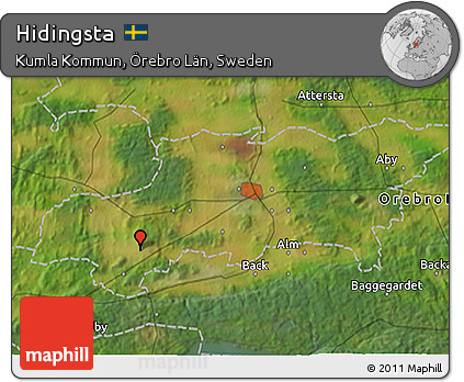 Satellite 3D Map of Hidingsta