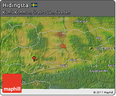 Satellite 3D Map of Hidingsta
