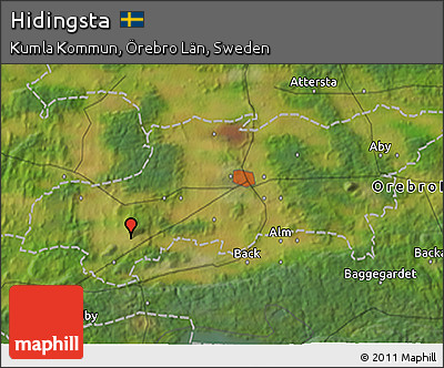 Satellite 3D Map of Hidingsta