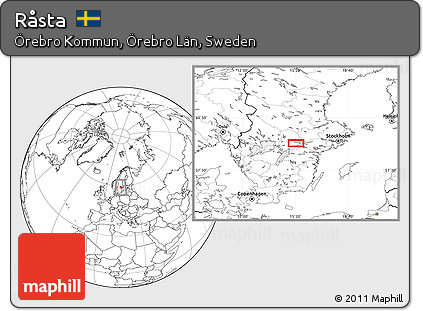 Blank Location Map of Råsta