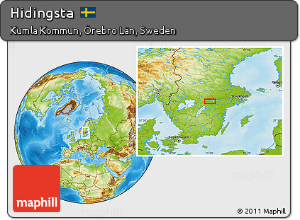 Physical Location Map of Hidingsta