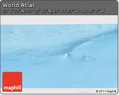 Shaded Relief 3D Map of the Area around 59° 13' 17" N, 15° 13' 29" W