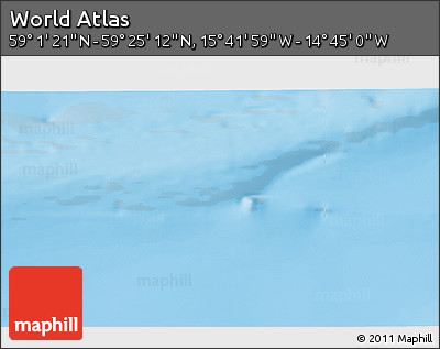 Shaded Relief 3D Map of the Area around 59° 13' 17" N, 15° 13' 29" W