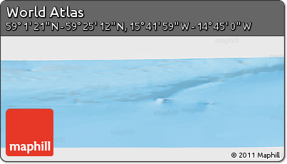 Shaded Relief Panoramic Map of the Area around 59° 13' 17" N, 15° 13' 29" W