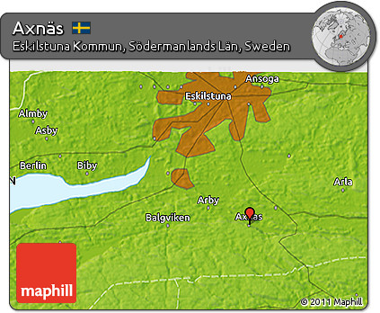 Physical 3D Map of Axnäs