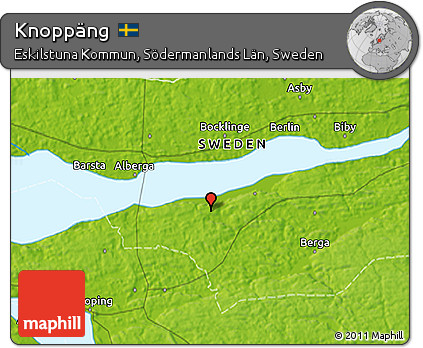 Physical 3D Map of Knoppäng