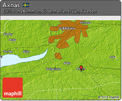 Physical 3D Map of Axnäs