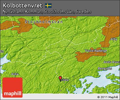 Physical 3D Map of Kolbottenvret