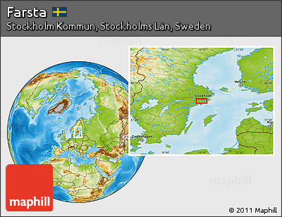 Physical Location Map of Farsta