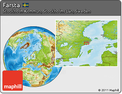 Physical Location Map of Farsta